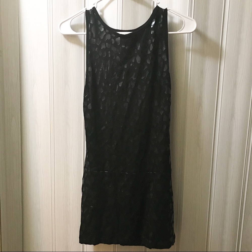 Marciano Sleeveless Shiny Black Print